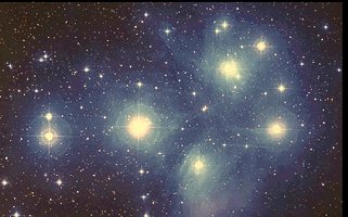 The M45 Open Cluster - Also called the Pleiades Star Cluster